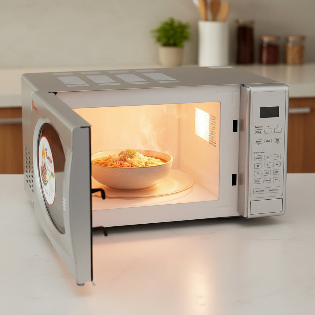 Ramtons 20 Liters Microwave and Grill Silver – RM/240
