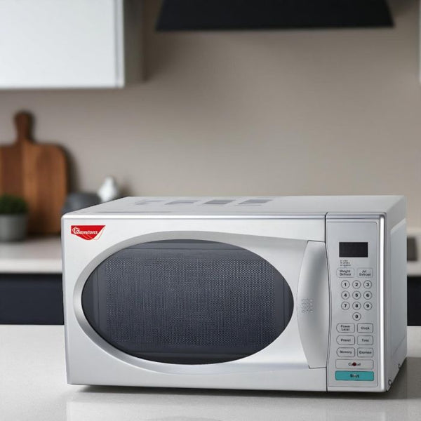 20L silver digital microwave RM/238 with glass turntable and control panel