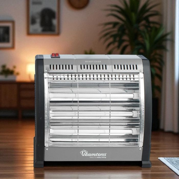 silver quartz electric bar heater RM/469 indoor portable heater