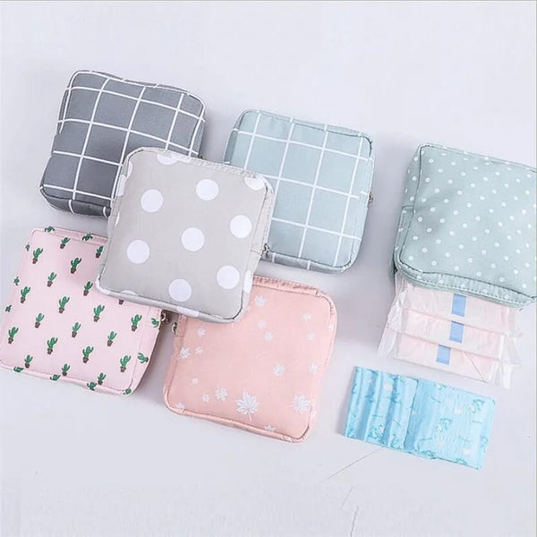 Cute Large Capacity Sanitary Napkin Storage Bag – Mini Portable Organizer Pouch for Personal Items