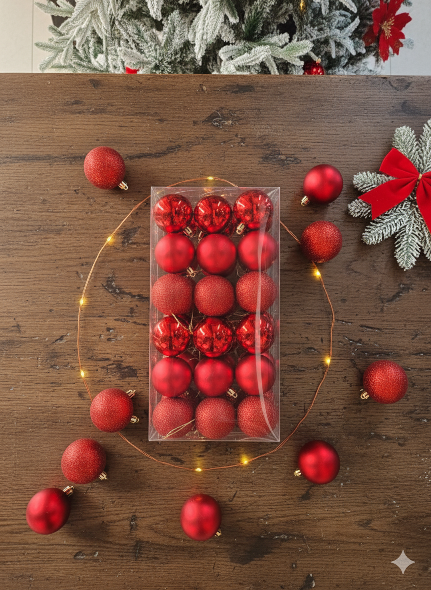 36pc 6cm Christmas Balls