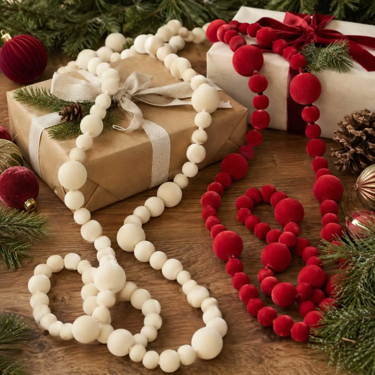 Felt Ball Christmas Garland Decoration