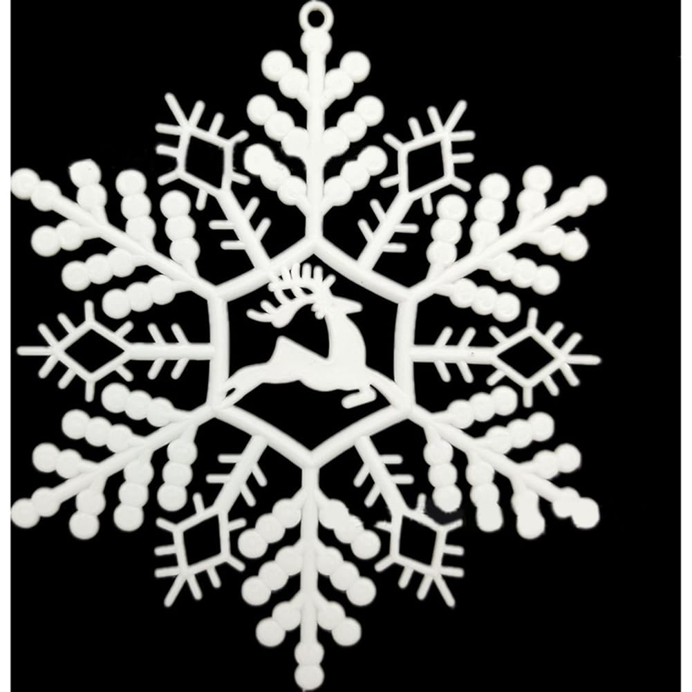 12-Piece Christmas Snowflake Decorations