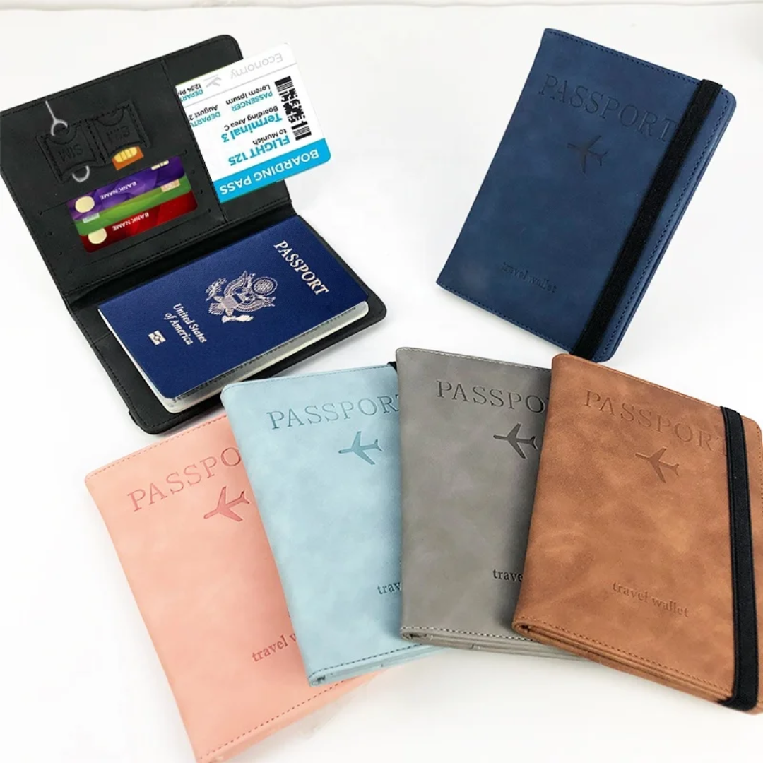 Leather passport holder