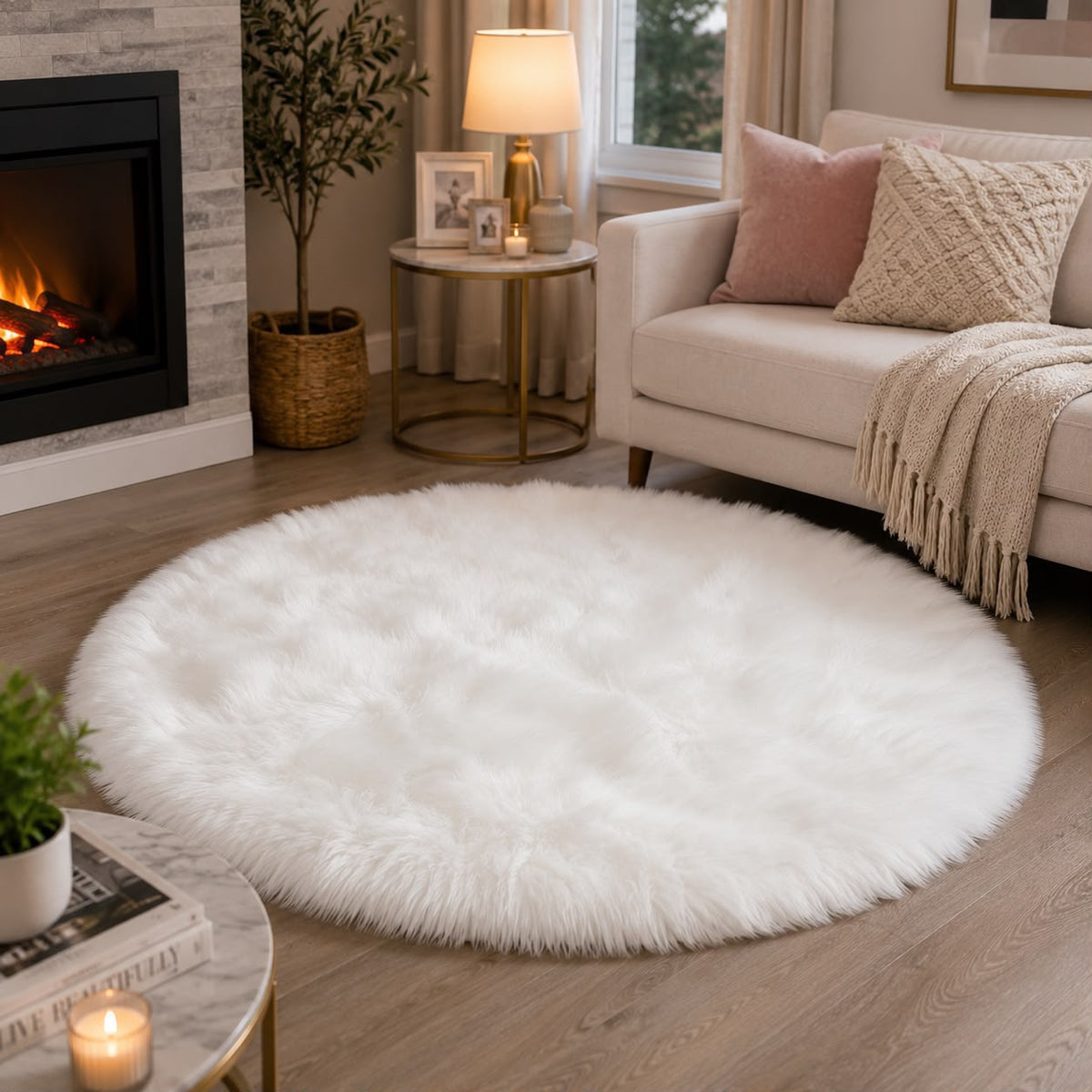 Fluffy Bedside Carpet