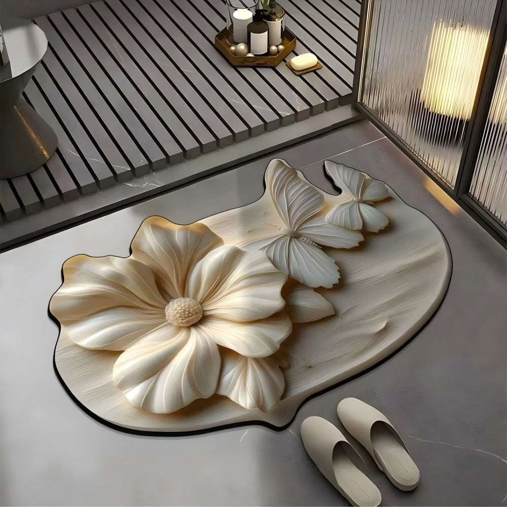 Irregular Pattern Bathroom Floor Mat
