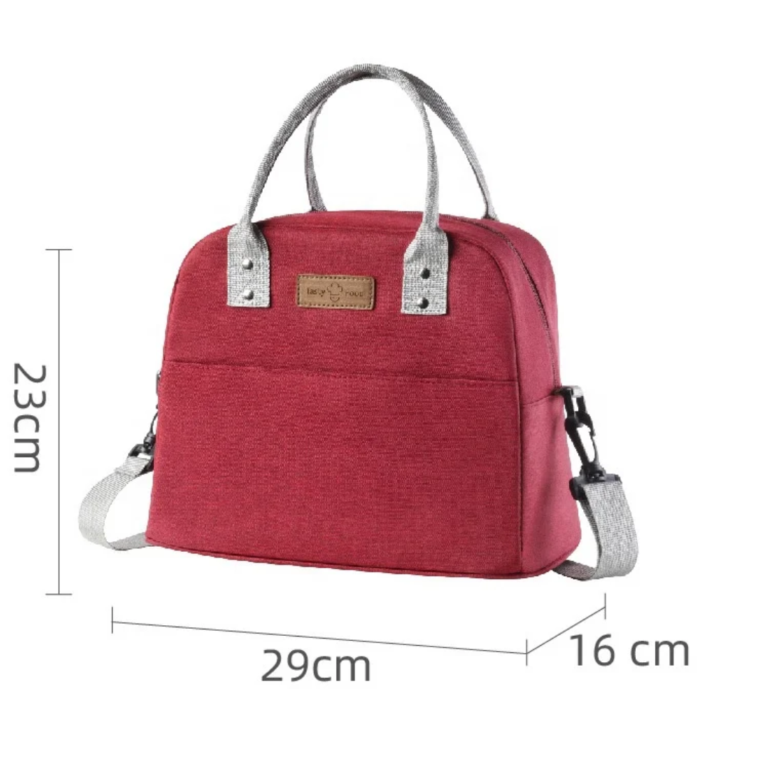 Insulated 9L Large Capacity Lunch Bag with Adjustable Shoulder Strap