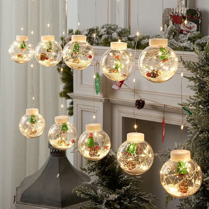 10pc Christmas Curtain Light