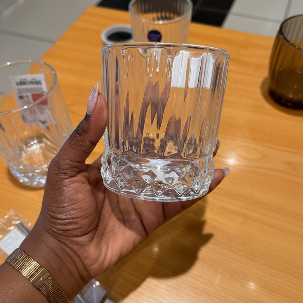 48pcs Glasgow Old Fashioned Whisky Tumbler 340ml Clear Glass – HM-BA741