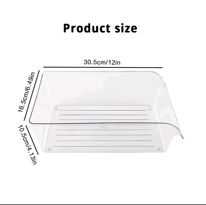 Transparent Acrylic Fridge Storage Container