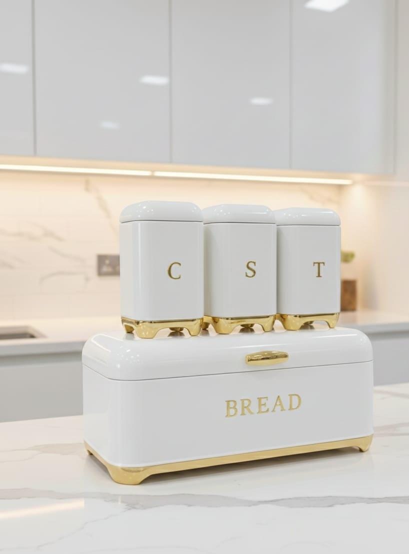 Bread Bin with Three Canister