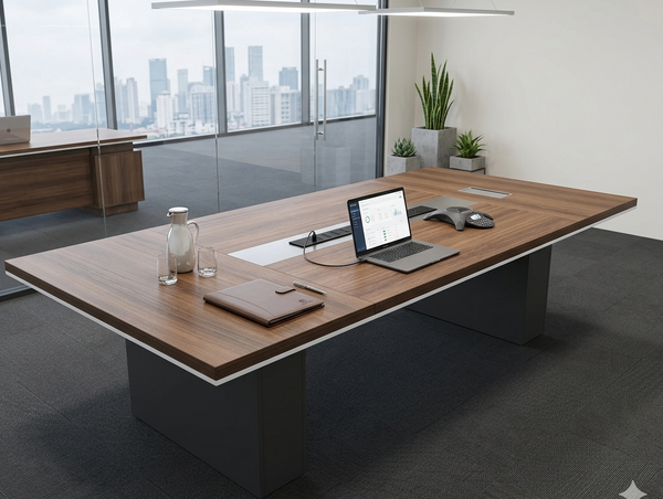 3-meter conference table for large office meetings