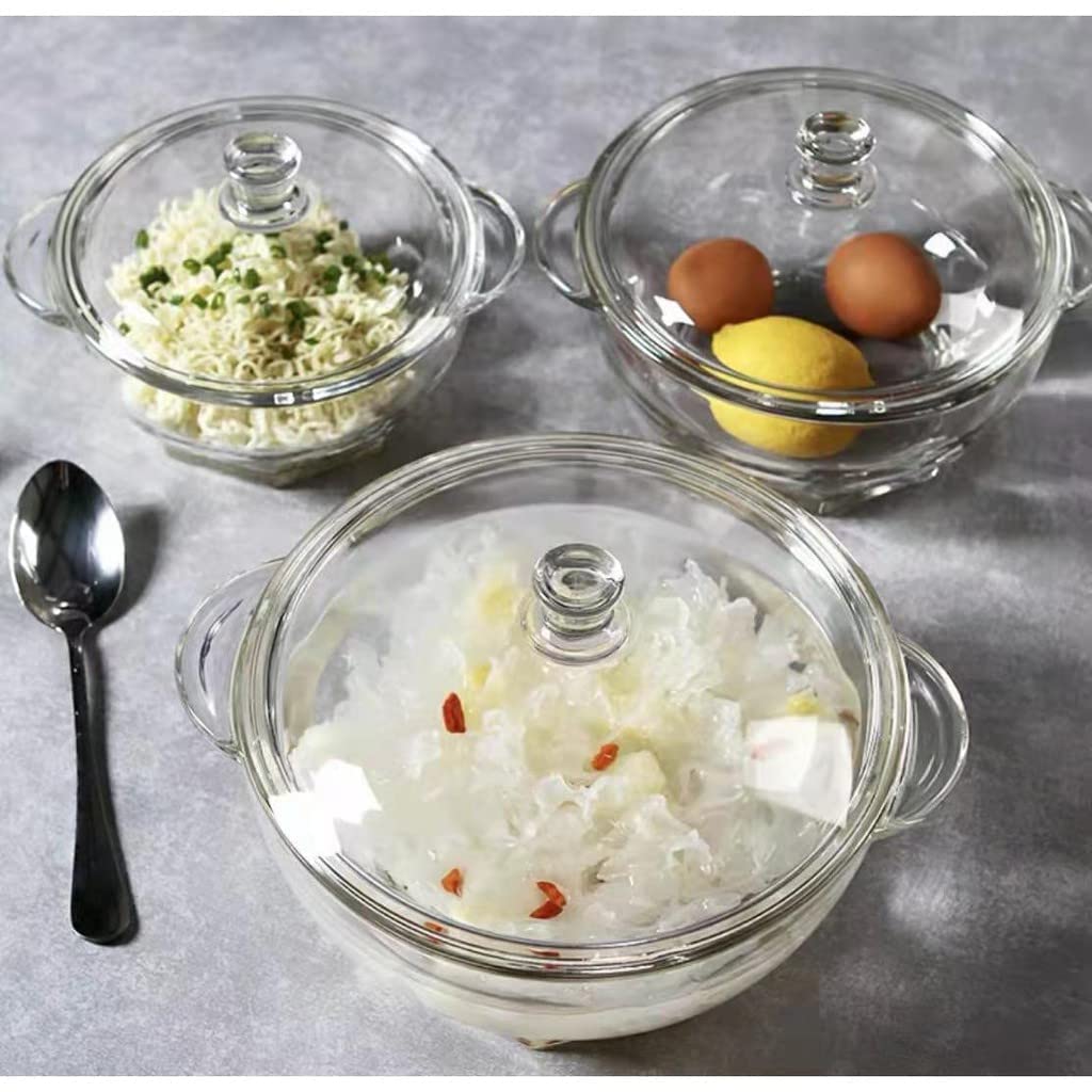 3pcs  Borosilicate Glass Casserole
