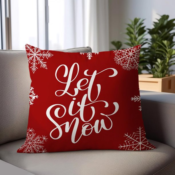 4-Piece Christmas Cushion Cover Set 45 × 45cm