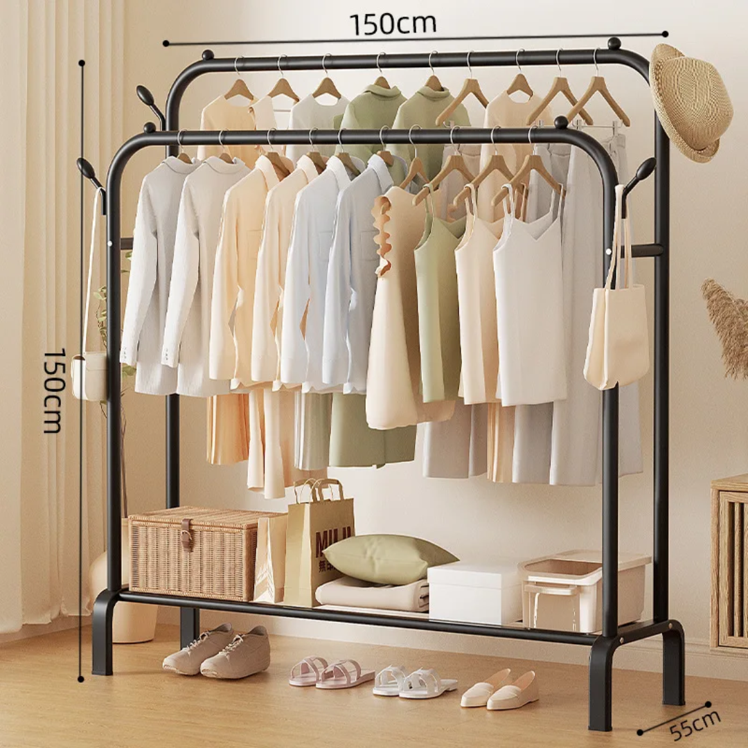 Double Pole Sturdy Rack