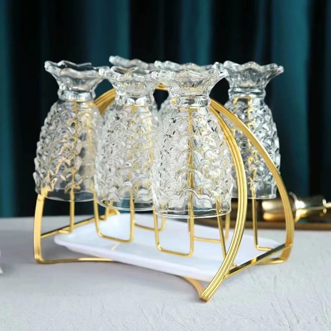 Cup Drying Rack with Drainboard