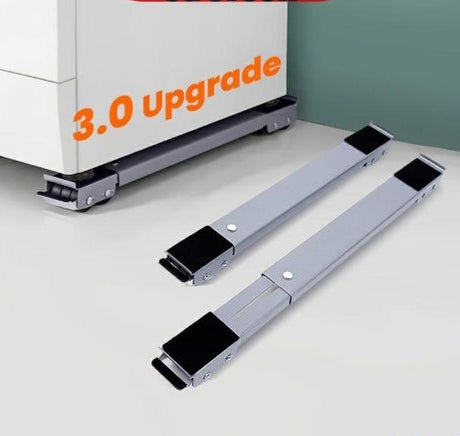 Heavy-Duty Adjustable Appliance Stand With Rollers