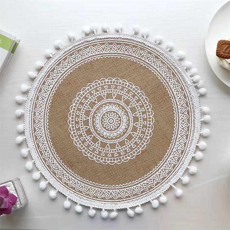 6pc Boho Round Table Mats