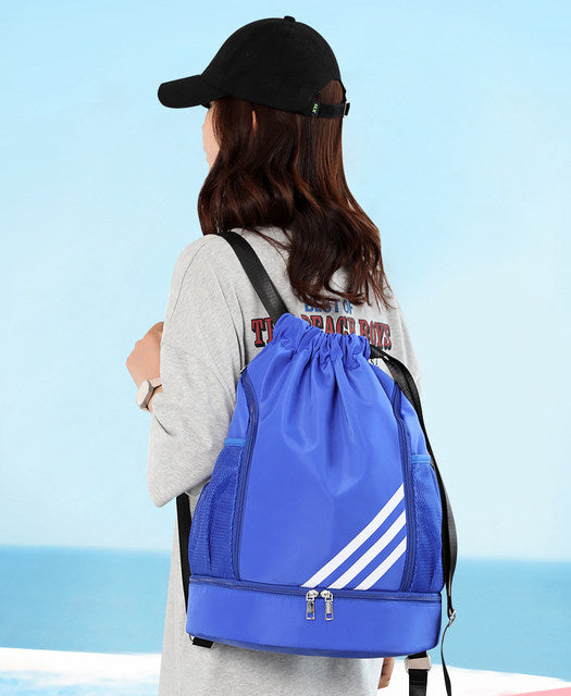 Waterproof sport backpack for travel, outdoor, swimming, and fitness activities