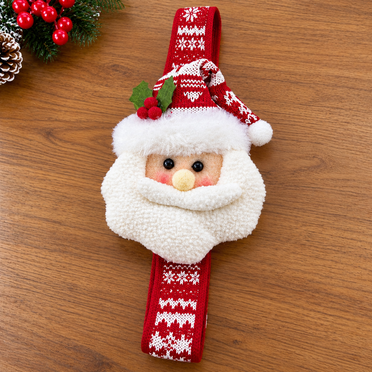 Christmas Santa Claus and Snowman Curtain Tie Back Holders for Home Decor