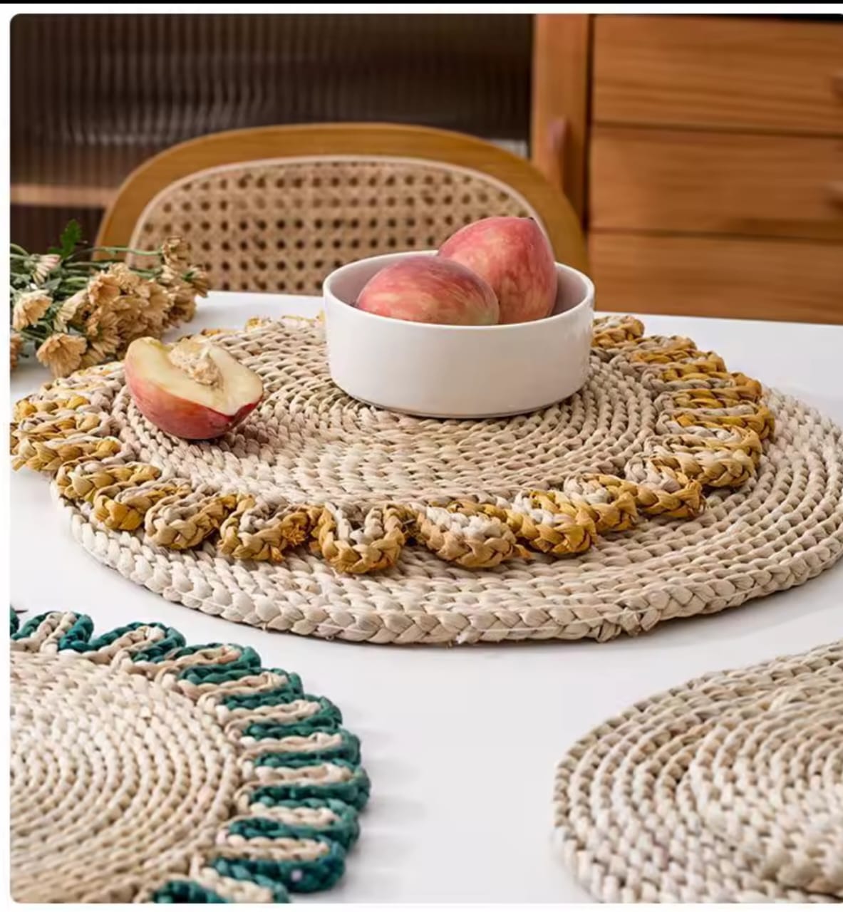6pc 38cm Rattan Place Mats
