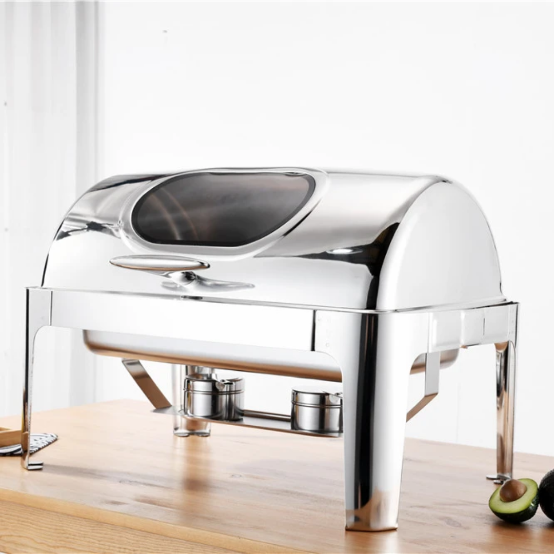 Roll Top Chaffing Dish(With Window)