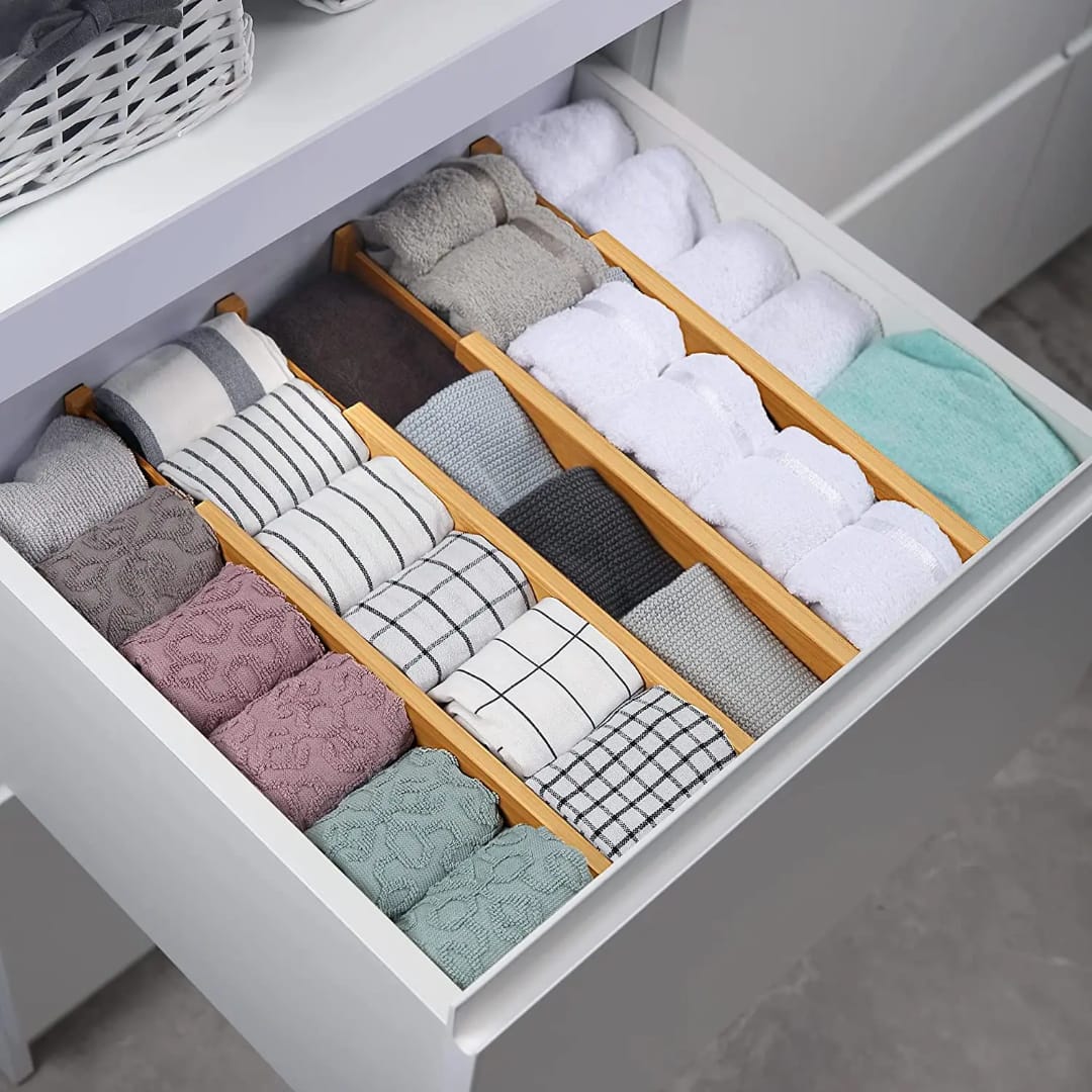 4set Bamboo Drawer Divider