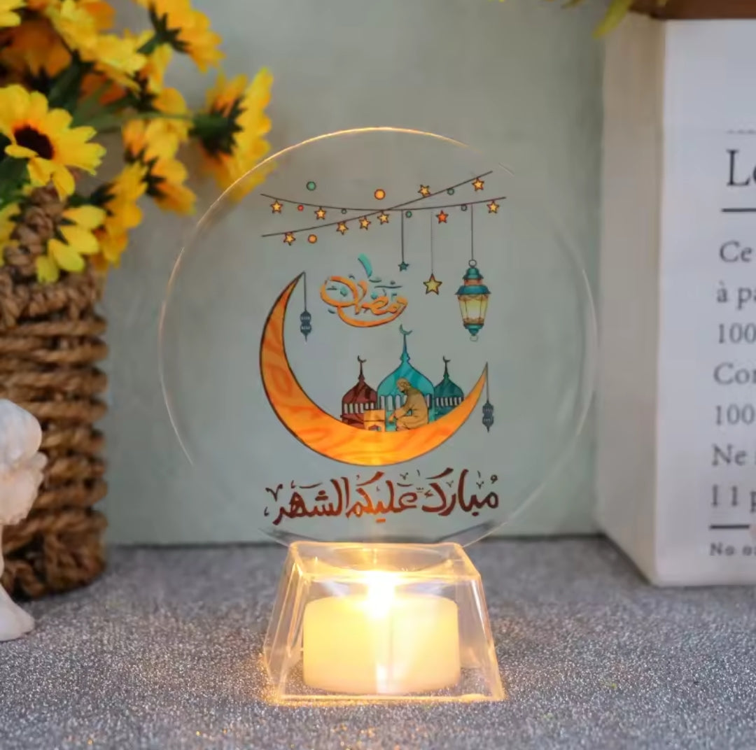 Ramadan Mubarak LED Candle