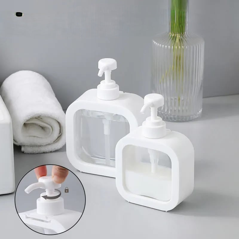 500ml refillable bathroom soap dispenser bottle with pump suitable for liquid soap lotion shampoo conditioner and shower gel reusable dispenser