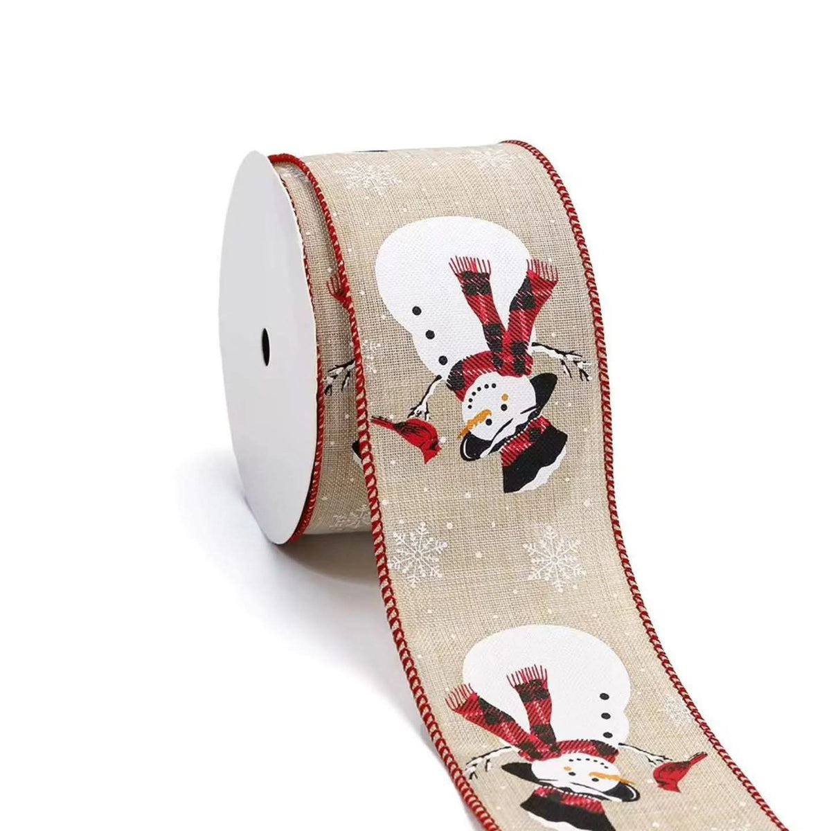 Christmas Themed Floral Gift Packing Ribbons