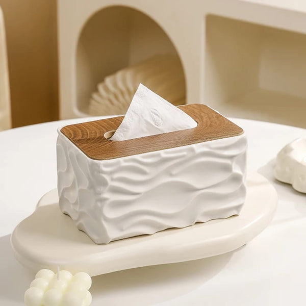 Wave Texture Tissue Box / Serviette Holder