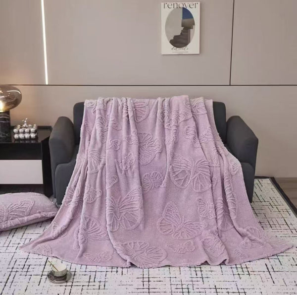 Soft Fleece Butterfly Blanket