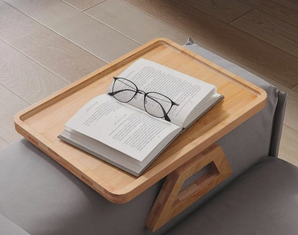 Foldable Wooden Sofa Armrest Tray