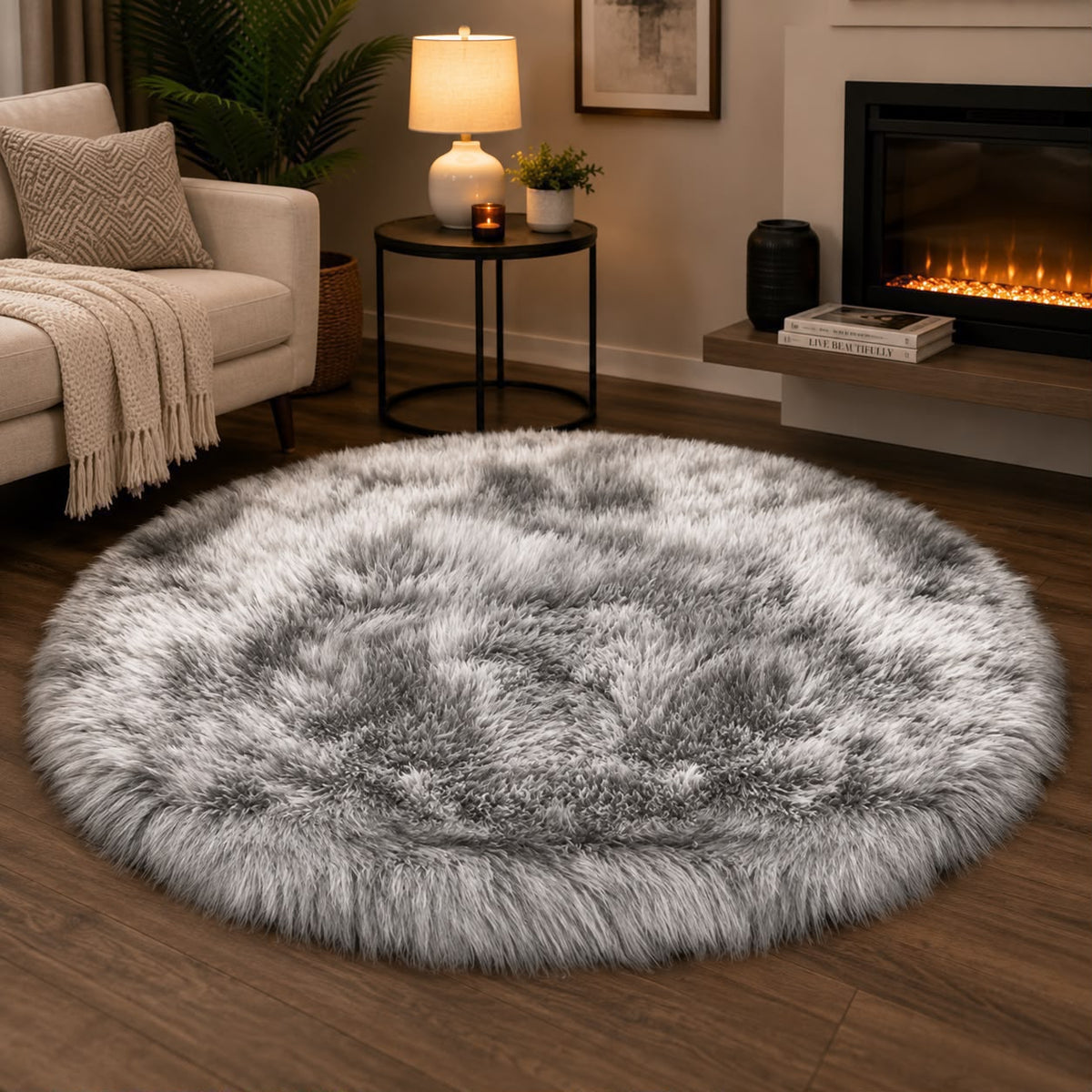 Fluffy Bedside Carpet