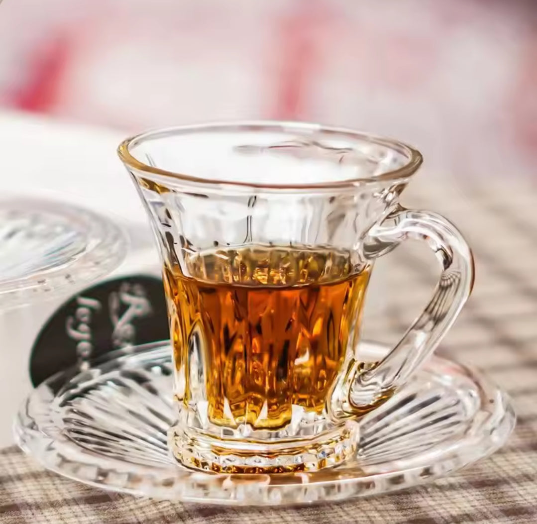 6pcs Clear Glass Mug