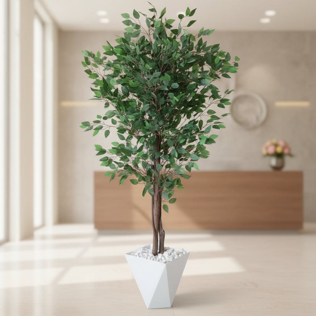 Artificial Ficus Plant with Vase and Pebbles – 170cm