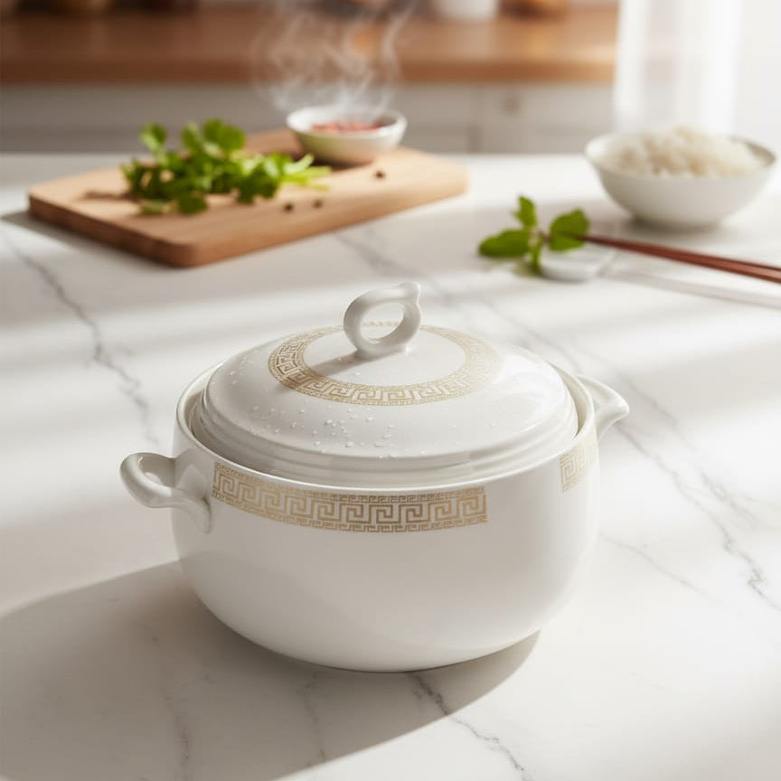 Ceramic Big Bowl with Handles