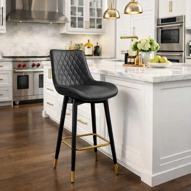 75cm High Diamond Quilted Bar Stool