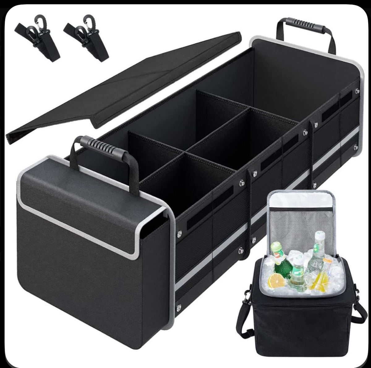 2in1 Collapsible Car Boot Organizer