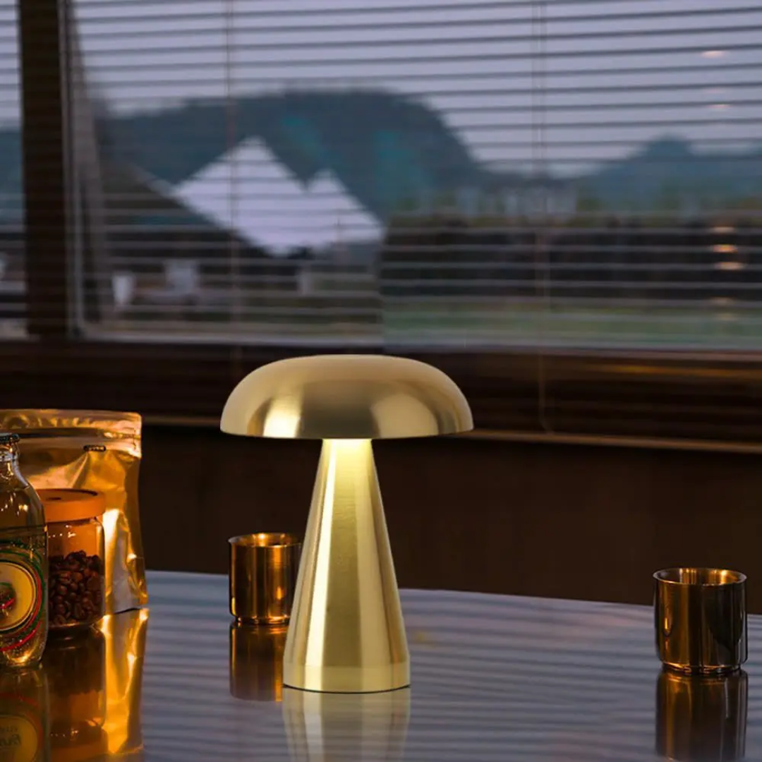 Retro Mushroom LED Night Light Rechargeable