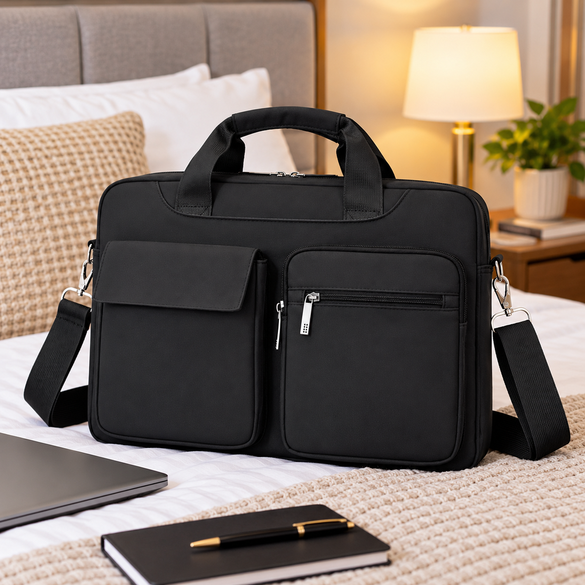 15 Inch Padded Laptop Shoulder Bag for Business and Office Use