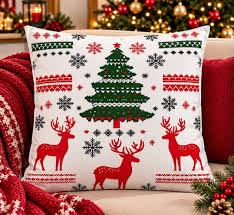 4-Piece Christmas Cushion Cover Set 45 × 45cm