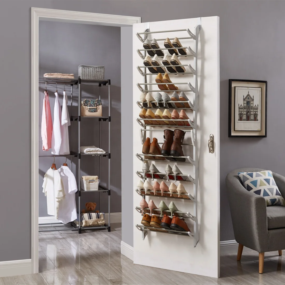 36Pairs Over the door shoe rack