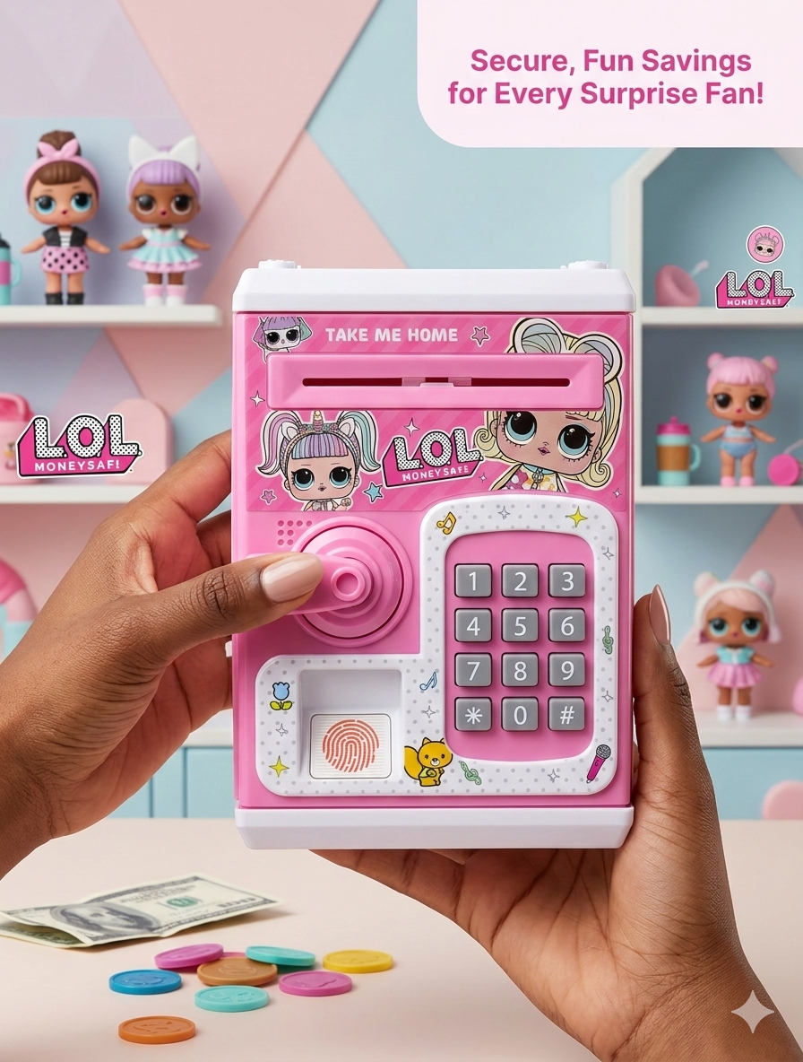 Battery Operated Saving Box with Password & Fingerprint Lock