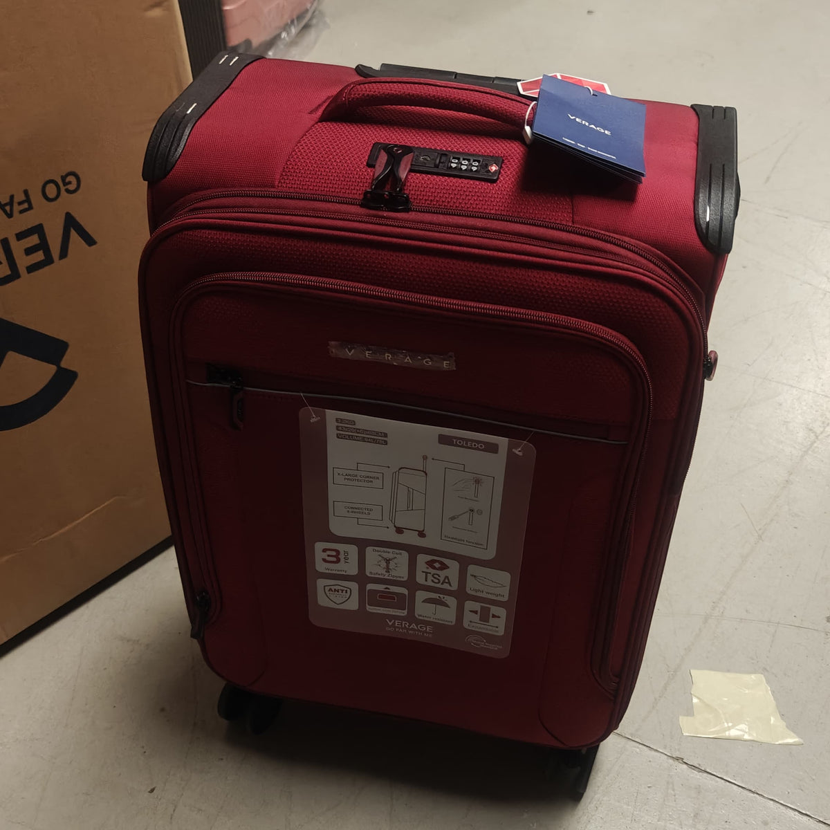 Set of 3 Travel Toledo Suitcase  19", 24" & 29