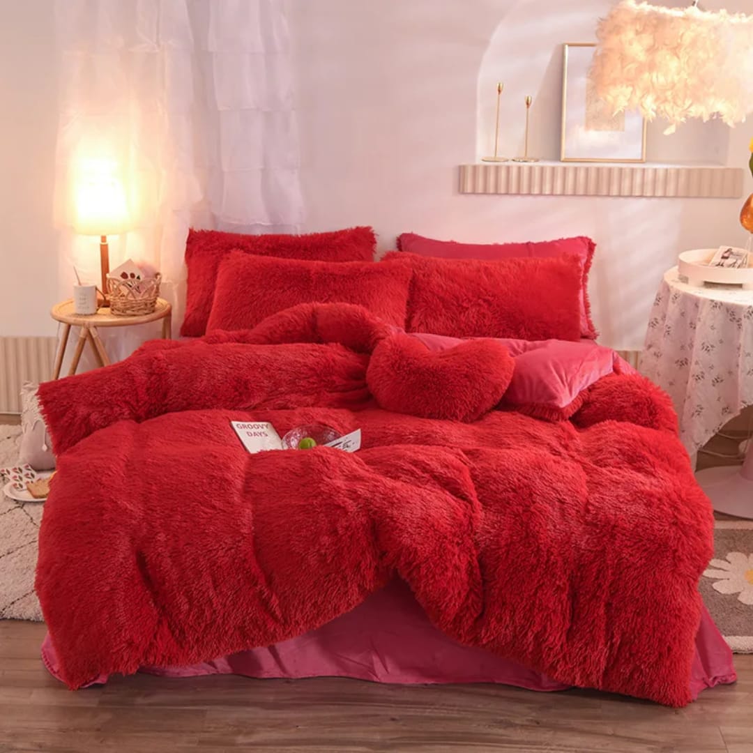 Velvet Fluffy Duvet Set