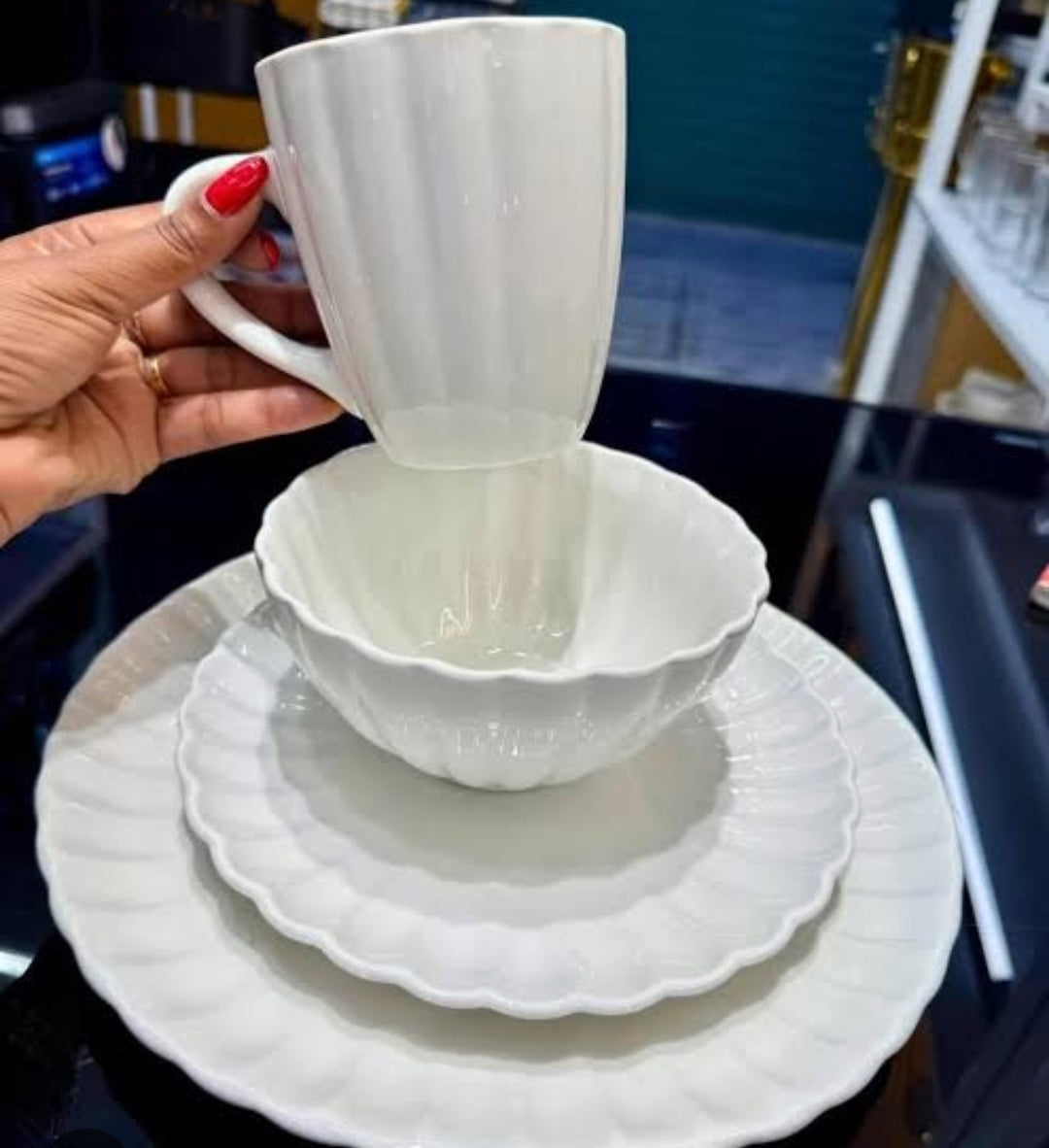 Ceramic Dinner Set 16-Piece and 24-Piece Sets