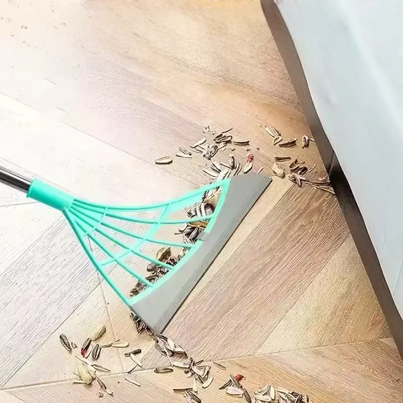 Silicone Floor Cleaning Squeegee – Blue and Grey Water Removal Floor Cleaning Tool for Home Use