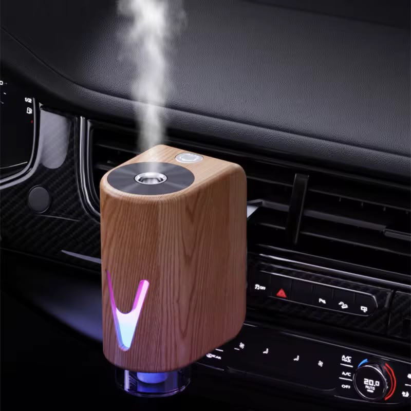 Smart Magnetic Car Diffuser with Ambient Lighting premium car air freshener magnetic car scent diffuser LED ambient light car interior fragrance device with essential oils floral ocean cologne fresh scents car accessory modern automotive air purifier elegant car fragrance system