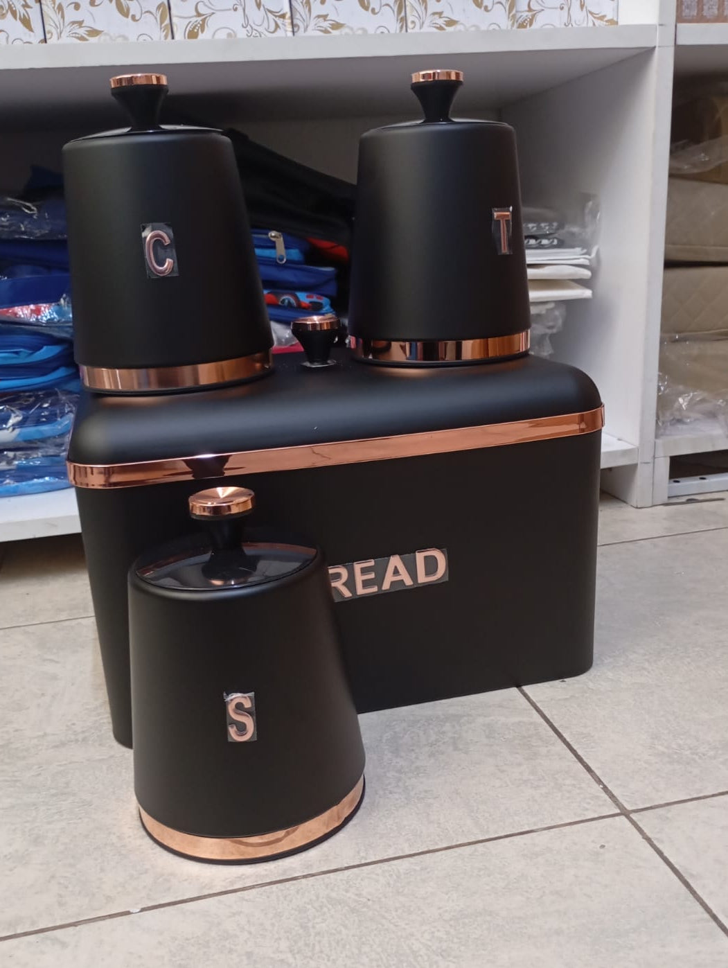 Bread Bin and Canister Set